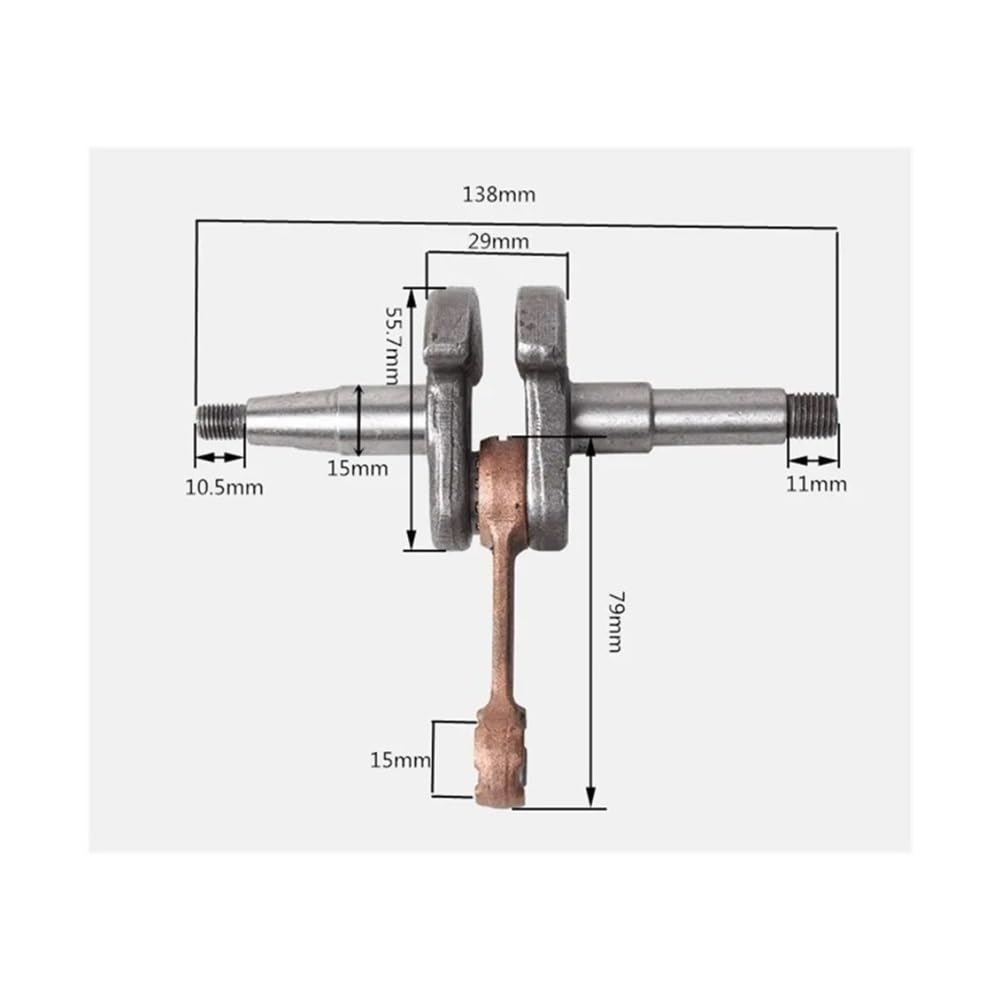 Juego de Juntas y retenes Aceite for cigüeñal con cojinetes, Compatible motosierras Chinas G4500, G5200 G5800 45 CC, 52 58 Piezas Repuesto for Herramientas jardín(5800)