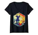Womens Soccer Player Football Fries Burger Fastfood Game Goal Girls V-Neck T-Shirt