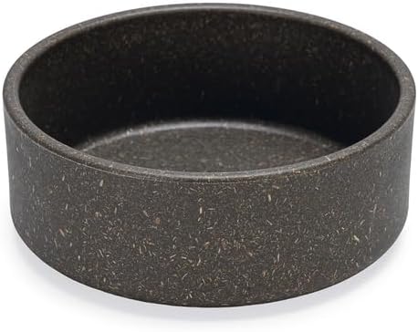 Beeztees DBL Köpek Mama Su Kabı, Bambu, Antrasit, 12cm, 300ml