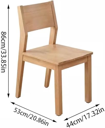 Miniatura 3 de Silla de oficina moderna simple comedor Silla de madera Silla de ocio familiar Silla de oficina sin brazos Color Color de maderaColor nogal Silla de