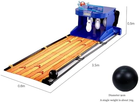 Family Bowling Game - Electronic Indoor Bowling Alley Console with LED Scoreboard, Fun Sports Activity for Kids & Adults, Interactive 2m Game for Family Entertainment