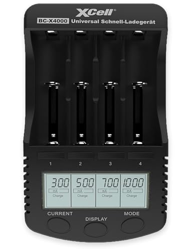 Cargador XCell BC-X4000 multi-química 100-240V con selección de corriente de carga 2