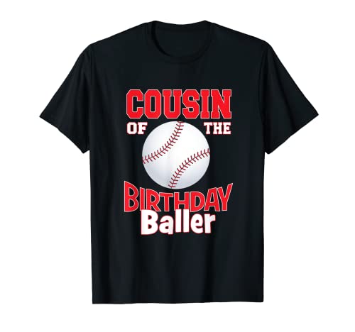 Fiesta temática de béisbol del primo del cumpleaños Camiseta