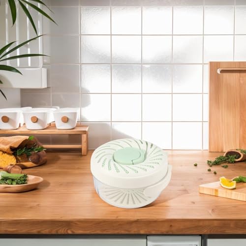 Colador multifuncional 3 en 1 con tapa y cesta verde miniatura 3