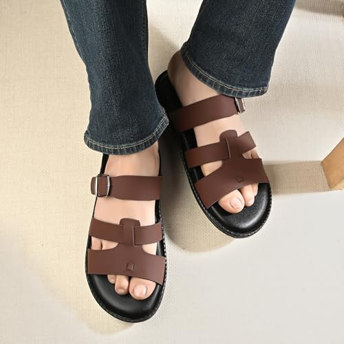 Image of Centrino Sandals for Men | Stylish Men's Casual Sandal for Office & Travel | Comfortable Sandals with Grip Insole & Quality (8135)