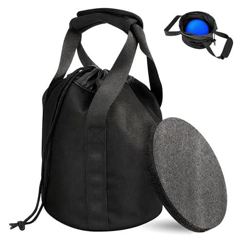SHUCHUANG Shot Put Bag - Heavy Duty Nylon Storage Bag with Handles & Foam Padding for Track & Field - Fits Standard Shot Puts 616 lb - Durable Carry Case for Athletes & Coaches