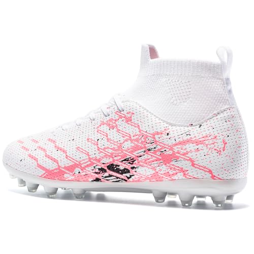 Kids Slip On Soccer Cleats for Boys Girls Youth Training Football Shoes3