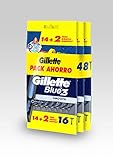 Gillette Blue3 Maquinillas de Afeitar Desechables Hombre, 48 Cuchillas de Afeitar (3x16) Gillette Blue3 Maquinillas de Afeitar Desechables Hombre, 48 Cuchillas de Afeitar (3x16)