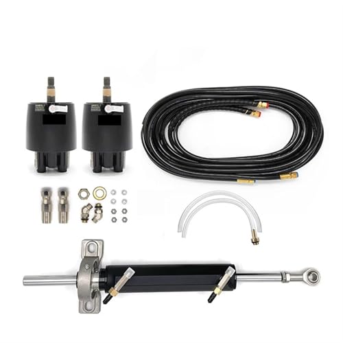 DSUIUWER Winibo Boat Inboard Hydraulic Steering System with 2 Pump Fishing Vessel Speedboat Marine Accessories