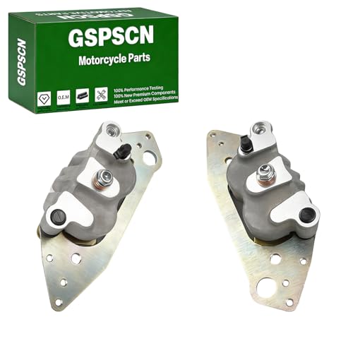 Image of GSPSCN 2Pcs Front & Left Right Brake Calipers w /Pads & Bracket for Polaris