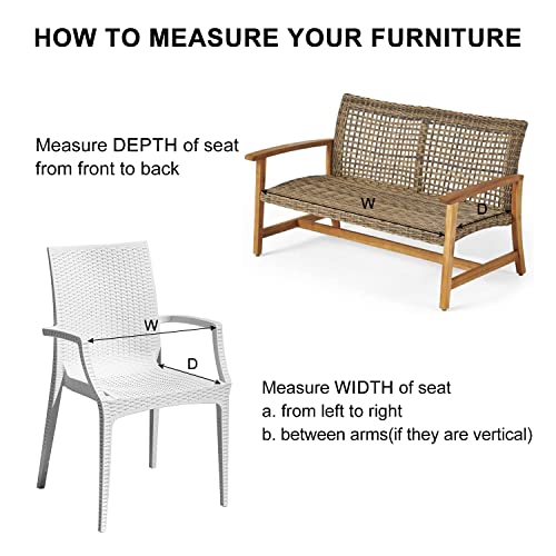 Lovtex Tufted Bench Cushions For Outdoor Furniture Waterproof, 44 X 19 Inches Patio Swing Cushions Navy - Overstuffed Indoor/Outdoor Loveseat Cushions With Round Corner #TOP4