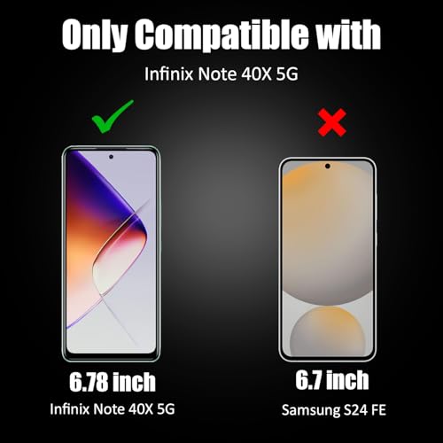Image of AIBEX UV Curved Tempered Glass for Infinix Note 40X 5G| Full Screen Edge-to-Edge Protection | UV Glue & UV Light Included | 9H Hardness | Anti-Bubble | Scratch Resistant | HD Clarity