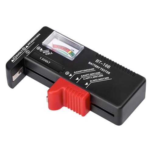 BTuregsau 2X BT-168 AA/AAA/C/D/9V/1.5V Batteries Universal Button Cell Battery Colour Coded Meter Indicate Volt Tester BT168