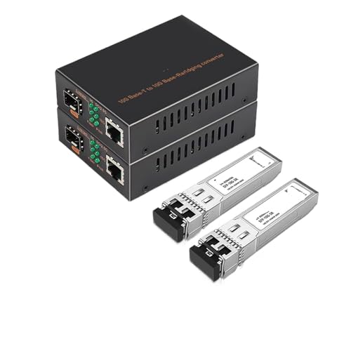 Convertisseur de média Ethernet fibre 10G SFP+ LC RJ45