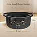 BYLSSNUK Small Cat Toy Basket - Gift Baskets Empty for Baby Shower Baby Baskets for Nursery Cute Woven Rope Storage Basket for Home Décor, Dog Toy Basket Black Easter basket, 9.8 x 4 inches