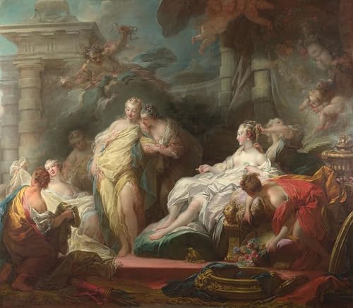 Art Imprimé Psyché et Cupidon Fragonard pour Salon Élégant