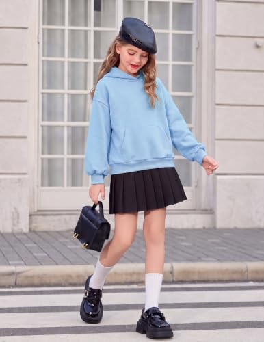 Image of Arshinet Girls 2 Piece Outfits Oversized Sweatshirt and Sweatpant Sweatsuit | Pullover Hoodie Crewneck Baggy Jogger Pants with Pockets Fall Winter Tracksuits Clothes