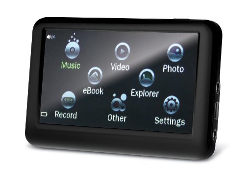 Sylvania 8 GB 3.6-Inch Touch Screen Video MP3/MP4 Player/Media Center with Expandable Memory Slot and Built-In Speaker