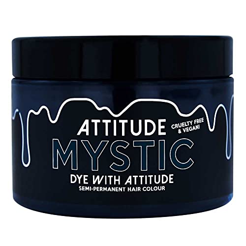 Attitude Hair Dye - Tinte Capilar Semipermanente Vegano y Cruelty Free con Acondicionador - Mystic Turkis Azules - 135ml