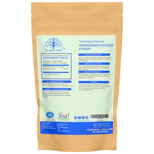 Hollywood Secrets Natural Magnesium Chloride Minerals Pharma Grade 500gm - Image 2