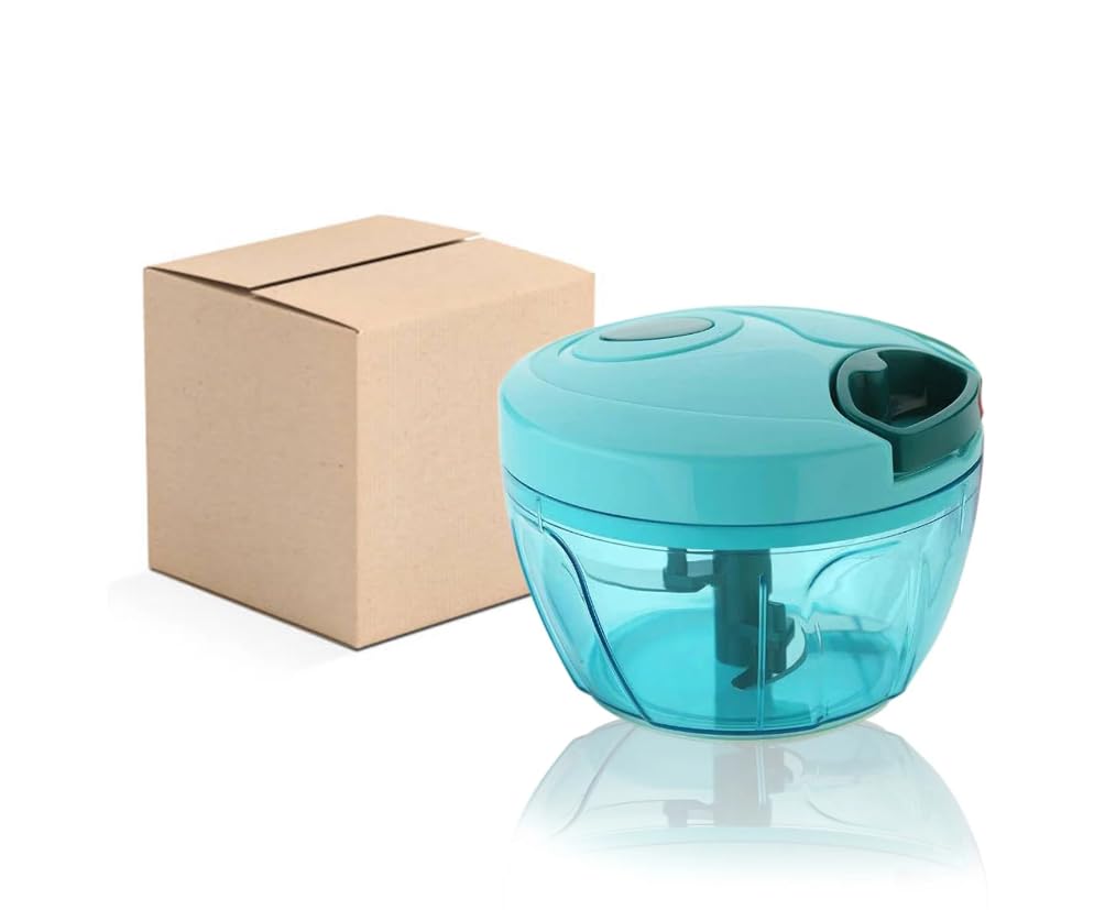 Multicolor 3-Blade Culinary Wizard: Effortless Veggie & Fruit Chopper Delight!