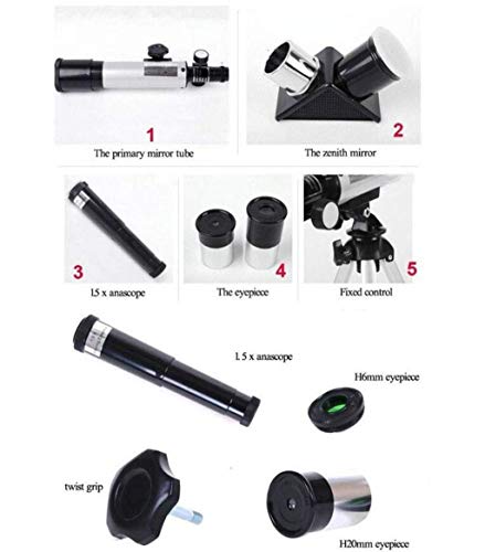 Telescopio Astronómico Refractor F36050M 50mm con Trípode miniatura 5