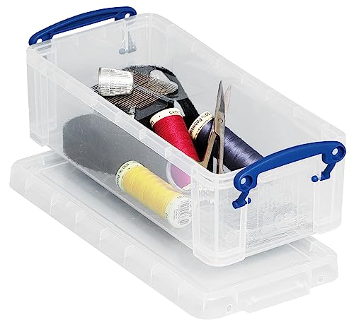 Image of Really Useful Storage Box 0.9 Litre Clear Ref 0.9C