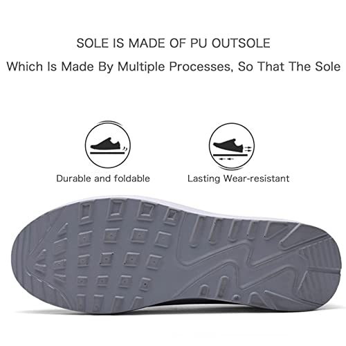 Women's Orthopedic Sneakers, Comfortable Air Cushion Walking Shoes, Slip On Shoes (US 7.5, Red)4