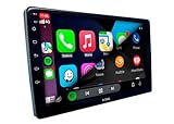 CENTRAL MULTIMÍDIA SLIM, OCTA-CORE, TELA 9' QLED FULL TOUCH, ANDROID 13, 3/32GB, ESPELHAMENTO, CARPLAY E ANDROID AUTO CONECTIVIDADE COM OU SEM FIO