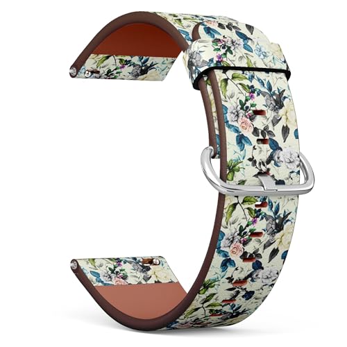 Bracelet de montre en cuir motif tournesols de 18 mm, le cadeau idéal unique