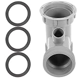 Abaodam シンク排水管アダプター Y字型キッチン分岐コネクタ 耐久硬質素材 4方向排水口 配管用多機能継手