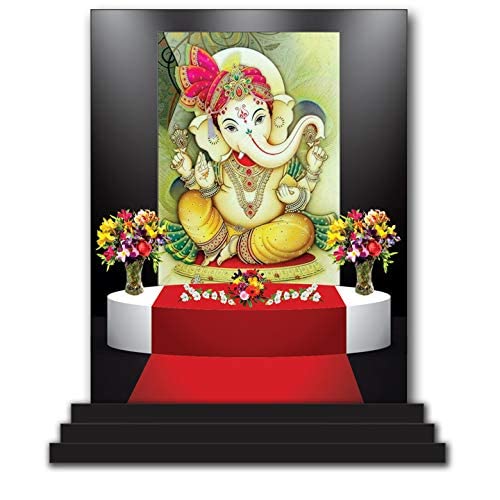 Ganesh Ji 5251 statuette hindoue décoration habitacle auto et autel