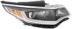 AutoModed Aftermarket Halogen Headlamp Headlight Assembly without LED Replaces 92102-D5000 92102D5000 KI2503196 Compatible with 2016 2017 2018 Optima | Right Passenger Side 1pc | by AutoModed