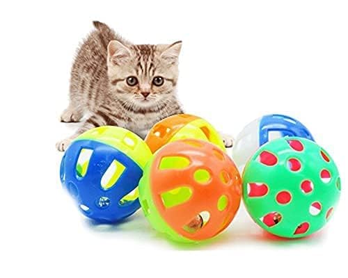 Woofy Kitten Interactive Toy Ball - Engaging Cat Ball with Bell Teaser for Fun Filled Playtime and Mental Stimulation | Enhance Your Kitty's Entertainment with This Feline Toy (Pack of 2)