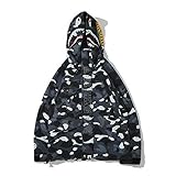 Pflegeleicht ZHEBEI Spring Camouflage schwarz Windjacke für Männer und Frauen Paar lässige Campus Jacke XL schwarz