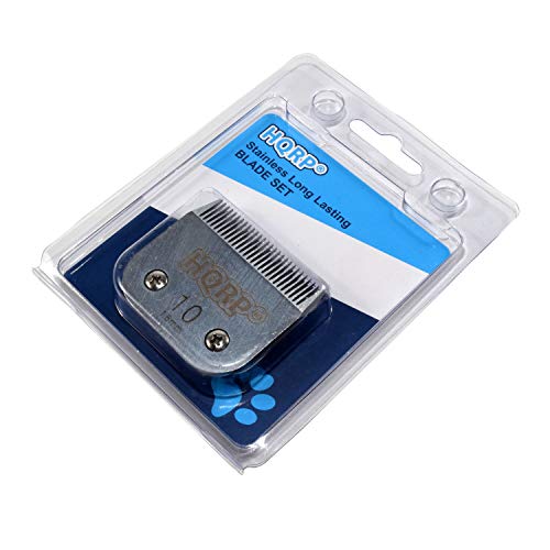 Lame pour tondeuse pour Oster Cryogenx acier durable HQRP taille 10 avec sous-verre de protection