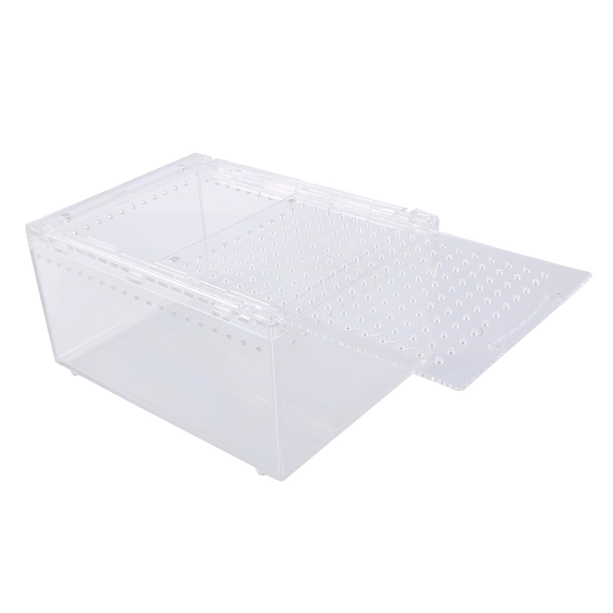 Enwye Reptile Terrarium,Reptile Breeding Box, Magnetic Acrylic Enclosure,for Snails Geckos, Mantises, Lizards, Spider, Vivarium - Image 3
