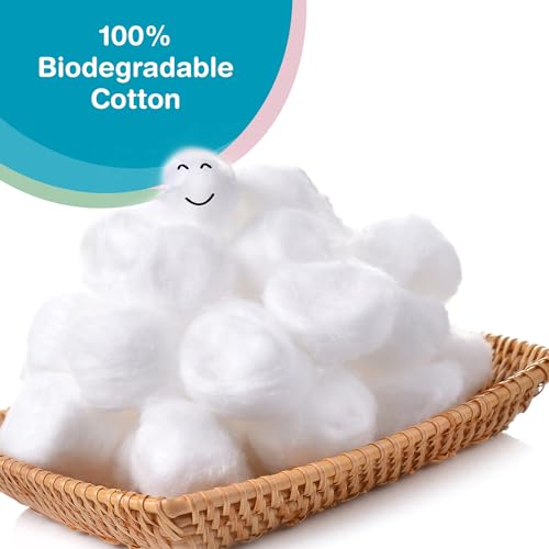 Image of Vega Baby & Mom Cotton Balls- 100 pcs | Maintain Your Baby's Hygiene & Care | 100% Cotton |100% Care | Helps Gently Clean Baby Skin, (VBHA3-06)