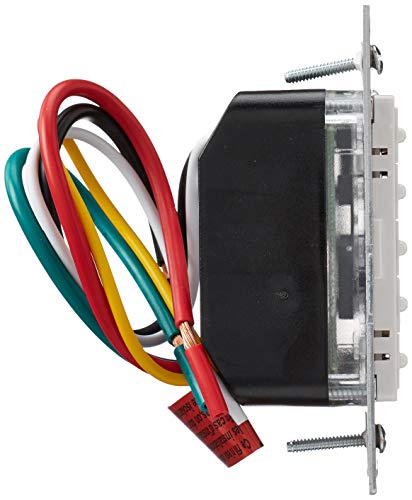 Leviton Ltb12-1Lz Decora 1800W Incandescent/20A Resistive-Inductive 1Hp Preset 2-4-8-12 Hour Countdown Timer Switch, White/Ivory/Light Almond Faceplates Included #TOP3