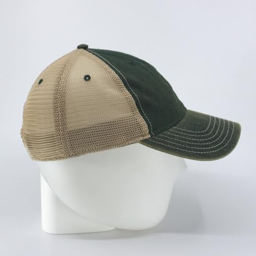 Image of The Vintage Year Distressed Cotton Unstructured Soft Mesh Breathable Adjustable Dirty Wash Dad Hat Trucker Baseball Cap
