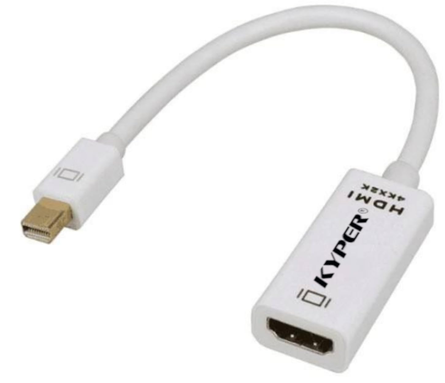 Kyper USKyper-2788 (1 Pack) 4K Mini DisplayPort to HDMI Adapter 4K@30Hz Mini DP MDP Thunderbolt 1/2 Compatible with MacBook Pro 2010-15/Air 2008-17 Surface Pro 1-6 Dell XPS 13 15 ThinkPad T + More