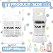 Whaline 1000 Count Thank You Handle Drinking Bags 1 Cup Plastic Packaging Poly Bag Carriers for Delivery Take Out Cup Holder Beverage Coffee Juice Mike Tea Stores, 11 x 6.3 Inch