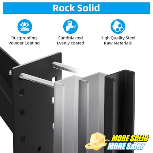 image for Qualward Spare Tire Mount Bracket for Trailer, Spare Tire Carrier Powd