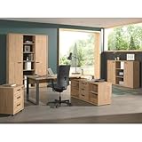 200x73x80 PRICE FACTORY just for you Ensemble de 5 Meubles de Bureau Professionnel Coloris chêne doré Collection DEPÉ