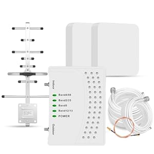 Cell Phone Booster for Home & Muti-Room, Up to 7000Sq. Ft,Cell Phone Signal Booster for Rural Area with 2 Indoor Panel Antennas,Boosts 5G 4G LTE for All U.S. Carriers, FCC Approved
