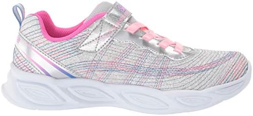 Skechers girls Sport Lighted, Lighted Footwear, Lighted, Lighted Sneaker, Silver/Multi, 3 Little Kid US | Image 5