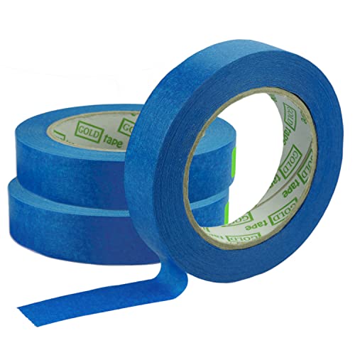 ToolSpace Crepe Tape, Blue Painter's Tape Set, Professional Painter's Tape for Renovation Work, Masking Tape for Painting - Image 4