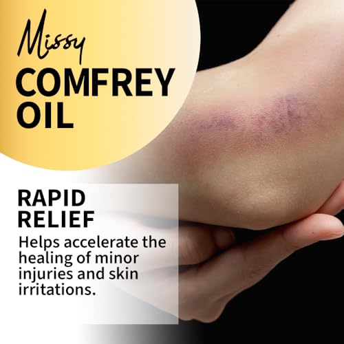 Natural Comfrey Oil (Symphytum Officinale) Infused with Lavender and Vitamin E – Healing and Soothing Skin Treatment – 100ml Treats Bone fractures, Breaks, Wounds, Joint & arthitic Pain - Image 5