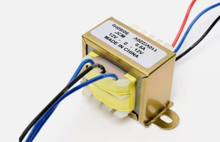110/220VAC to 24VAC 500mA 0.5A Center Tap Power Transformer 12V-0-12V 24V 12Vx2