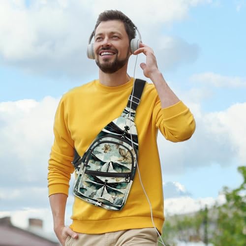 Mochila cruzada ergonómica con correa ajustable para evitar dolor de espalda 6